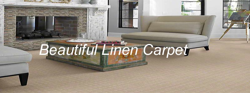 beautiful linen carpet