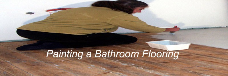 painting a bathroom flooring