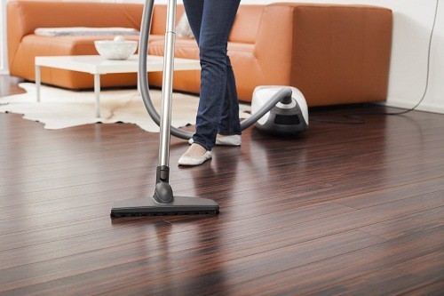 Vacuuming Flooring